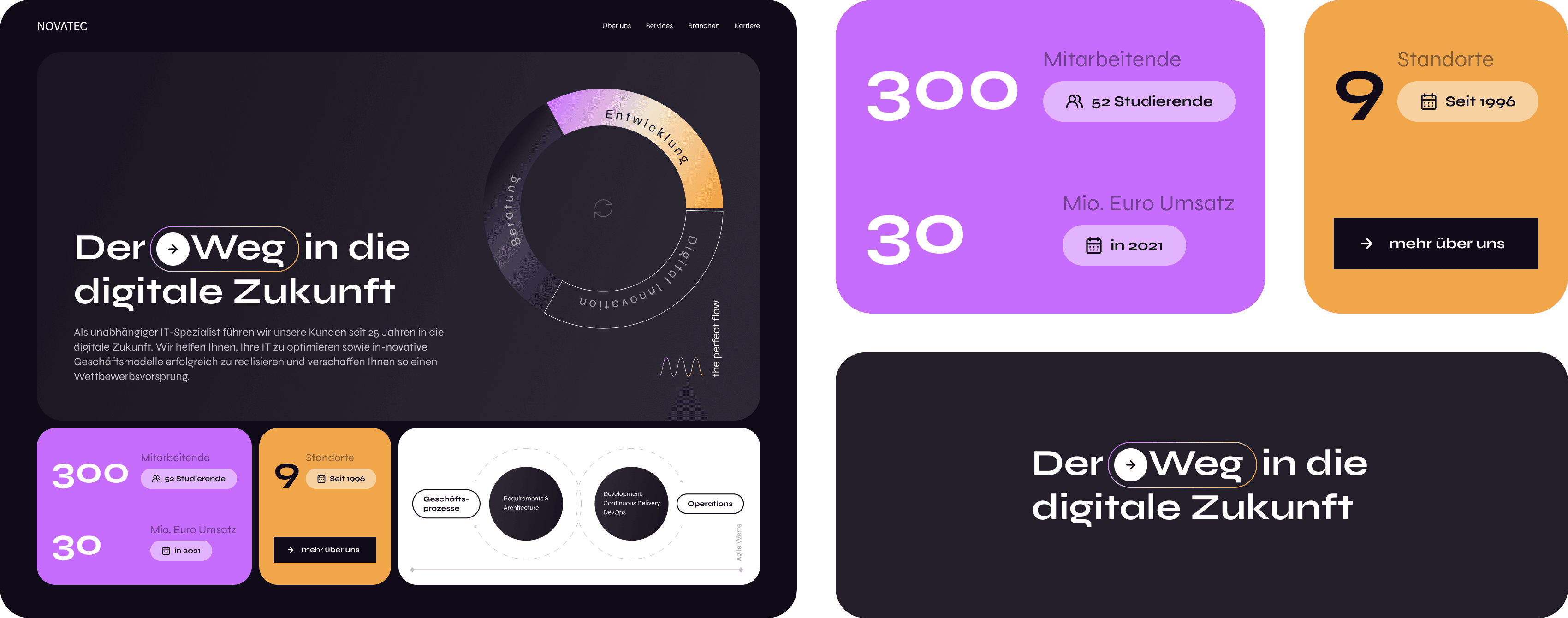 Website draft for a SWE agency